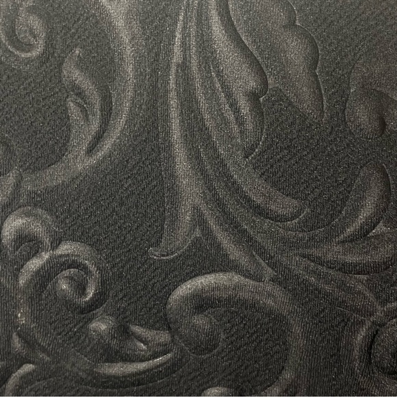 Robert Rodriguez black damask lace trim top - Picture 5 of 7